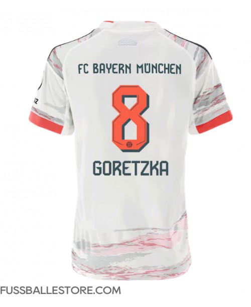 Günstige Bayern Munich Leon Goretzka #8 Auswärtstrikot Damen 2025-26 Kurzarm Günstige Bayern Munich Leon Goretzka #8 Auswärtstrikot Damen 2025-26 Kurzarm